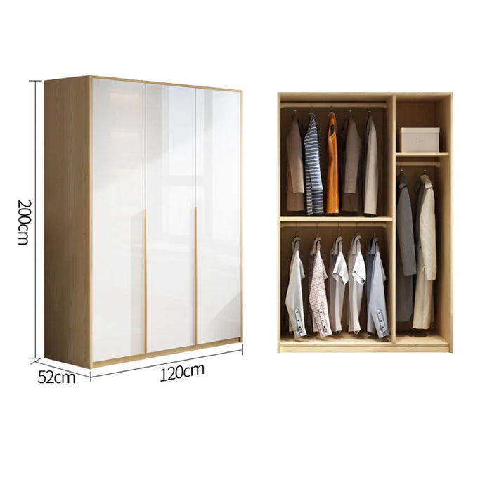 White Vanity Wardrobes Home Sliding Door Makeup Storage Wooden Doors Handle Closet Individual Guarda Komody Bedroom Furniture