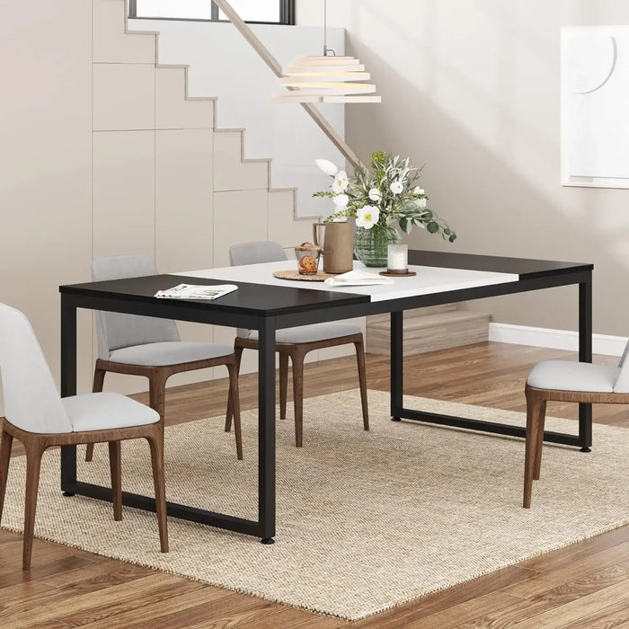 Tribesigns 70.8 Inch Modern Executive Desk Large Workstation Office Computer Table Modern Simple Business Study Writing Desk