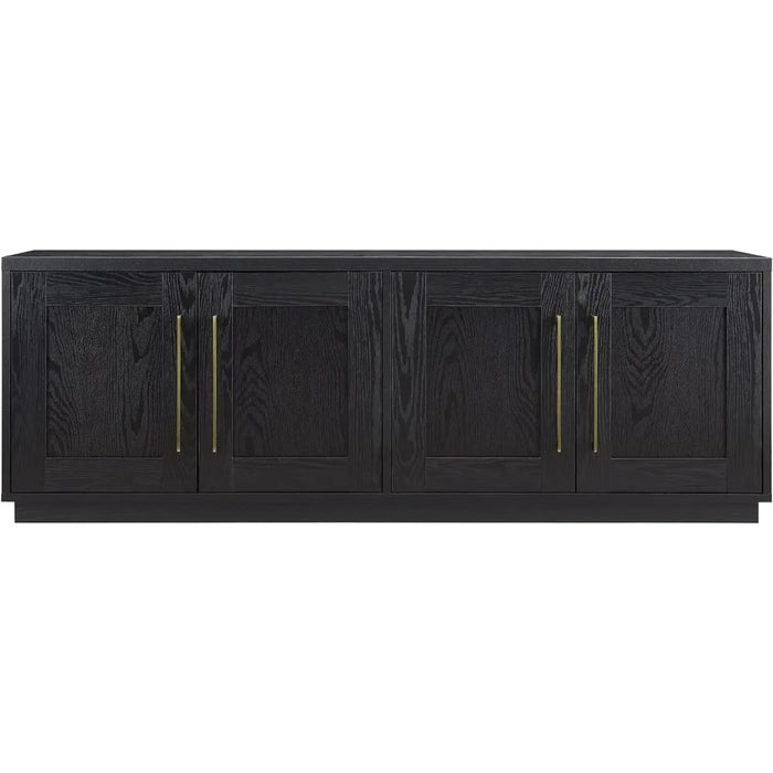 Tillman Rectangular TV Stand for TV's Up to 80" in Black Grain Freight Free Cabinet Table Living Room Furniture Home