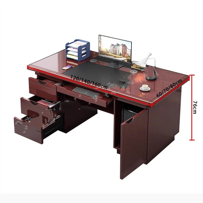 Drawers Workstation Office Desk Wood Computer Storage Modern Desk Executive Counter Tavolo Scrivania Ufficio Luxury Furniture