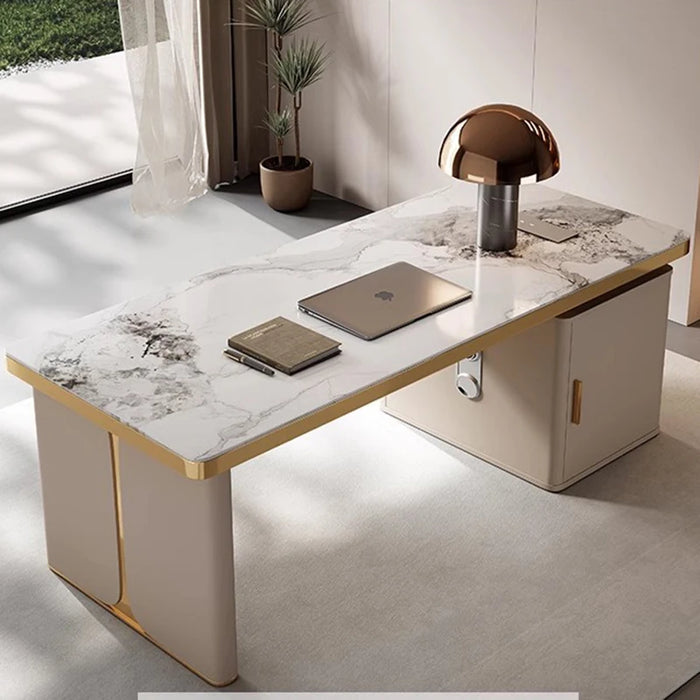 Executive Gaming Office Desk White Reception Wooden Computer Meeting Lap Desktops Office Desk Writing Stolik Room Accessories