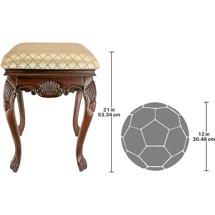 Stool Walnut Makeup Chair Vanity Stool Bedroom Bench Free Shipping Living Room Furniture Home