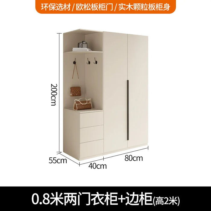 Bedroom furniture light extravagant wardrobe modern simple one-door to top locker flat open wardrobe