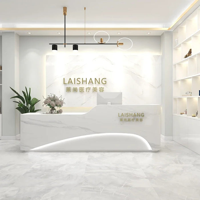 Gigant Cashier Reception Desks Computer Corner Shop Mobile Front Desk Luxury Modern Mesa De Escritorio Beauty Salon Furniture