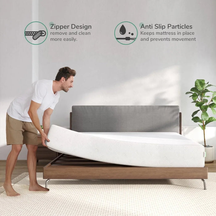 Queen Mattress, 12 Inch Memory Foam Mattress for Pressure Relief & Fresh Cool Sleep,Removable Washable Mattress Cover