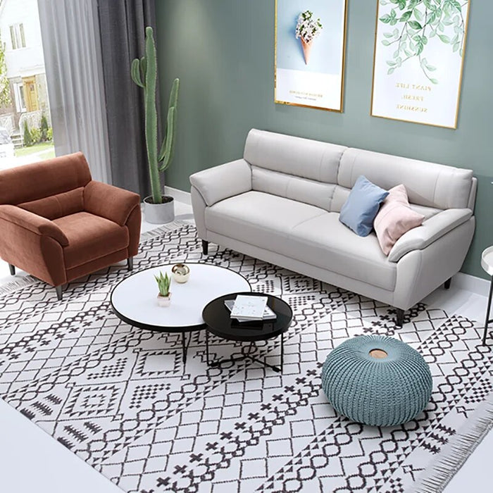 Nordic Living Room Sofa Luxury Set Recliner Long Bedroom Elegant Sofas Lounge Leather Lounge Canape Salon Home Furniture GXR35XP