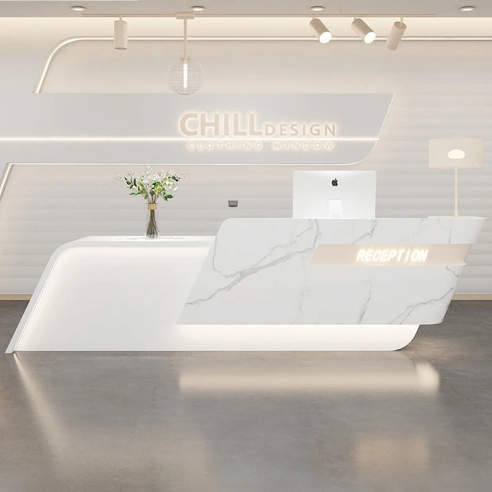 Front Office Reception Desk Counter Study Hospital Cashier Reception Desks Modern Luxury Recepcion Mostrador Salon Furniture