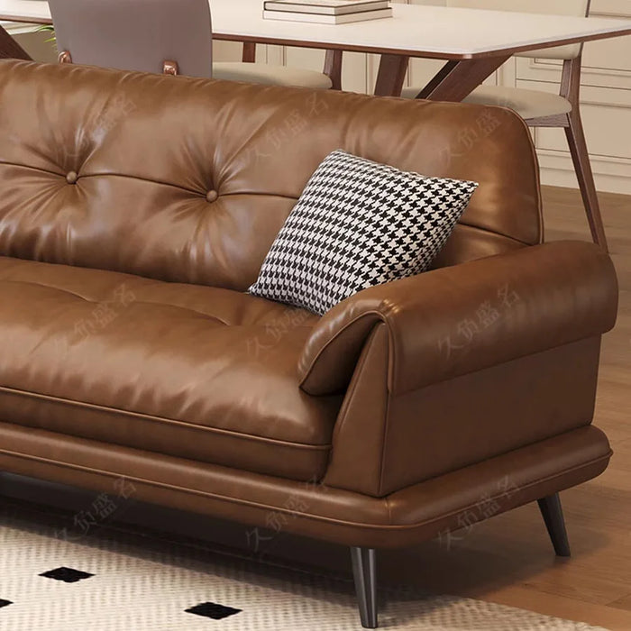 Luxury Living Room Sofas Modern Sectional Europe Living Room Sofas Leather Lazy Confort Recliner Nordic Brown Muebles Home Decor