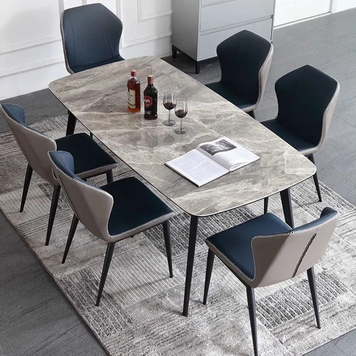 Waterproof Rectangle Dining Table Nordic Minimalist Center Kitchen Dining Table Cheap Living Room Table Basse Home Furniture