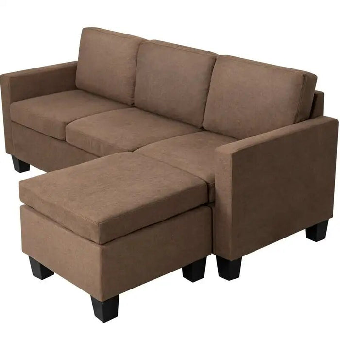 Fabric L-shape Sofa Sectional Couch for Living Room,