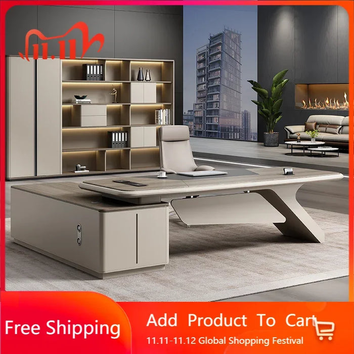 Japanese Vanity Desk Organizer Conference Executive Luxury Office Desks Reception Escritorios De Oficina Desk Decorations