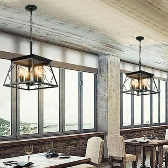 Light Farmhouse Chandeliers for Dining Room(No Bulbs)