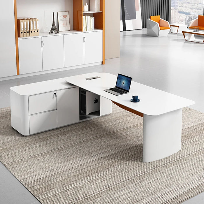 Luxury Computer Office Desk Executive Modern Set White Arts Professional Desk Tables Studio Mesa Para Computador Home Furniture