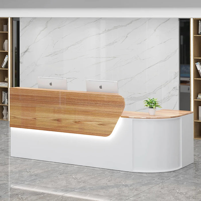 Computer Reception Desk Lectern Checkout Cash Register Service Desk Church Pulpit Wooden Scrivania Angolo Modern Furniture