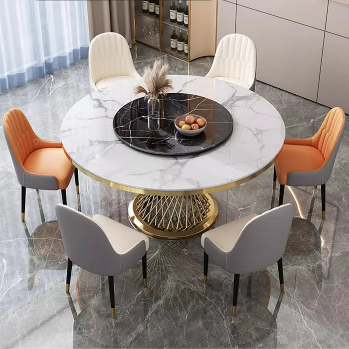Round Modern Dining Table Restaurant Console Neat Hallway Patio Design Dining Table Nordic Mesas De Jantar Home Furniture