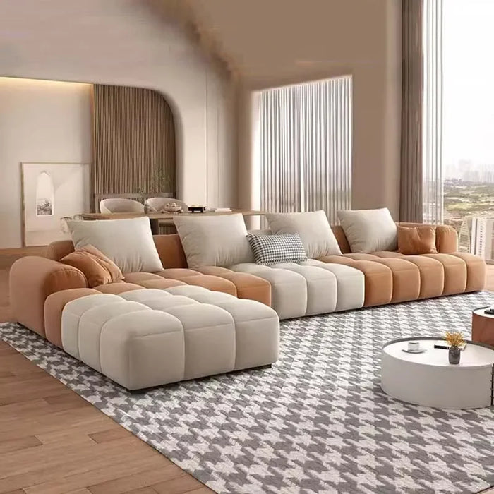 Minimalist Living Room Sofas Nordic Luxury Living Room Modular Sofa Tofu Block Sofa Sala De Estar De Luxo Home Furniture