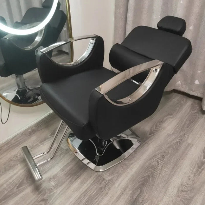 Professional Pedicure Barbers Armchairs Stylist Aesthetic Hairdressing Chair Backrest Mocho Cadeira Barber Equipment MQ50BC