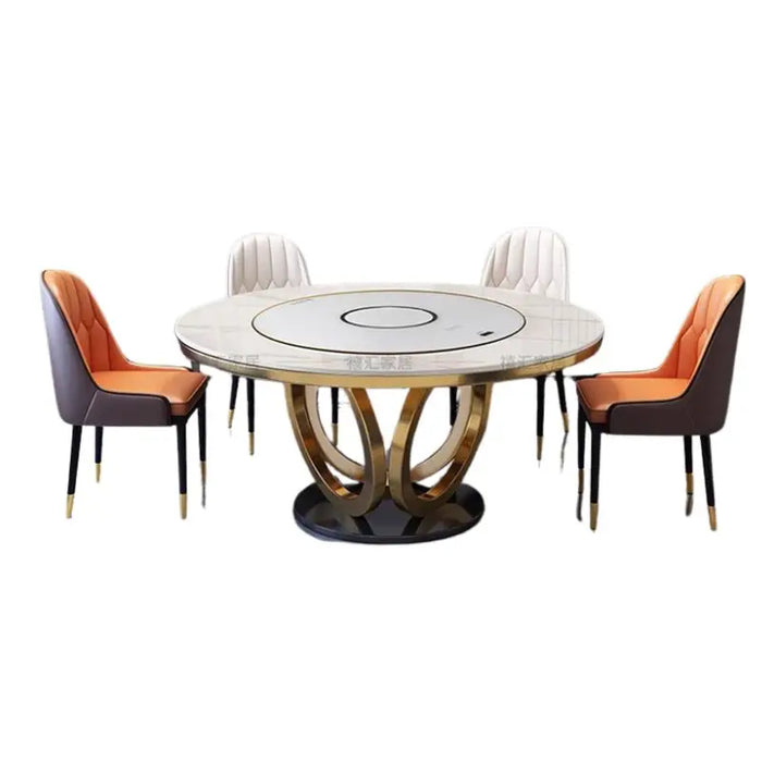 Modern Dining Room Set Gold Combination Living Room Nordic Dining Table Designer Conjuntos De Salas De Jantar Kitchen Furniture