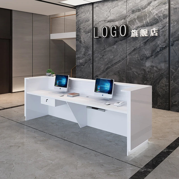 Store Standing Reception Desk Counter Luxury Clinic Reception Desks Console Restaurant Comptoir Magasin Beauty Salon Furniture