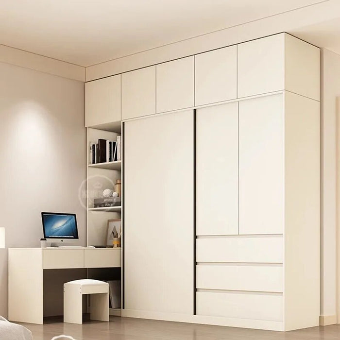 White Nordic Wardrobe Luxury Modern Large Room Organization Wardrobe Bedroom Storage Armario Multiuso Multifunction Furniture
