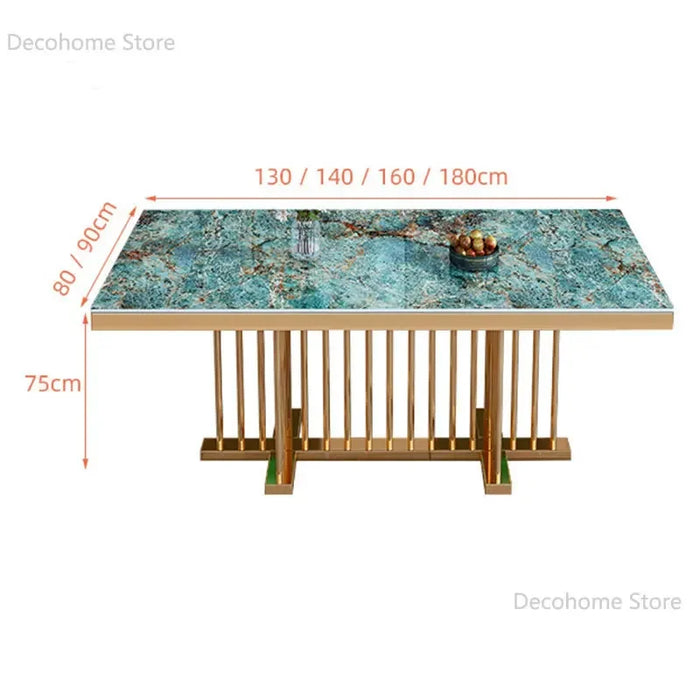 Nordic Luxury High End Slate Dining Tables Restaurant Designer Dining Table Simple Office Conference Tables Home Furniture