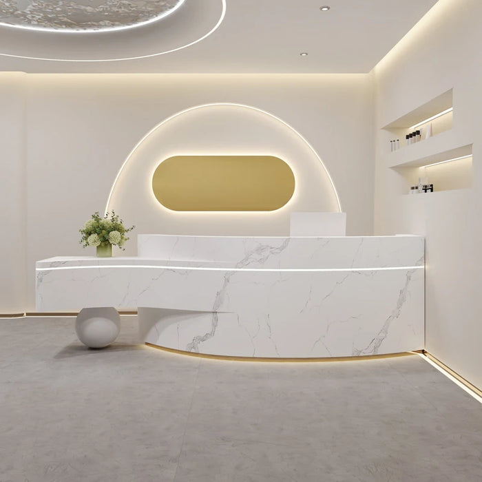 Spa Store Reception Desk Cashier Clothing Shop Advisory Front Clinic Modern Service Desk Mobile Comptoir De Caisse Furniture