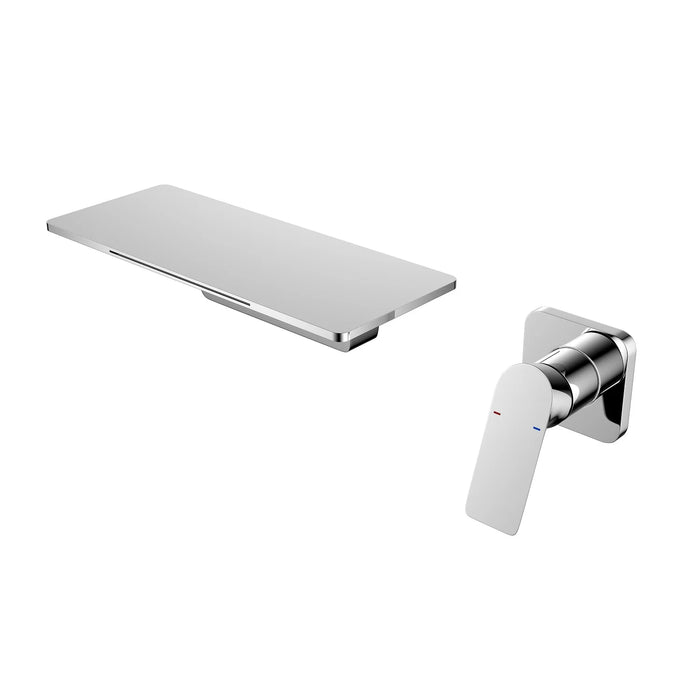 Black Waterfall Bathroom Faucet Hot Cold Water Sink Mixer Tap  Brass Paint Basin Faucets Double Hole Tapware