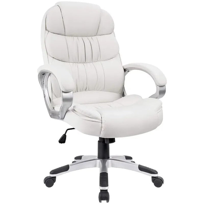Vineego High Back Executive Chair PU Leather Business Manager’s Office Chair Adjustable Ergonomic Swivel Desk Chair