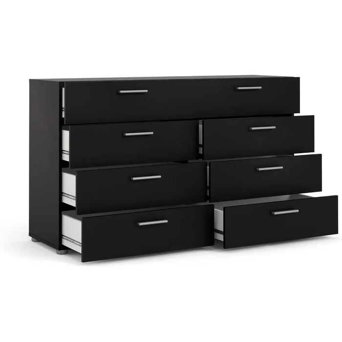 Dresser 15.85" D x 55.12" W x 32.17" H 8 Drawer Durable Wood Dresser