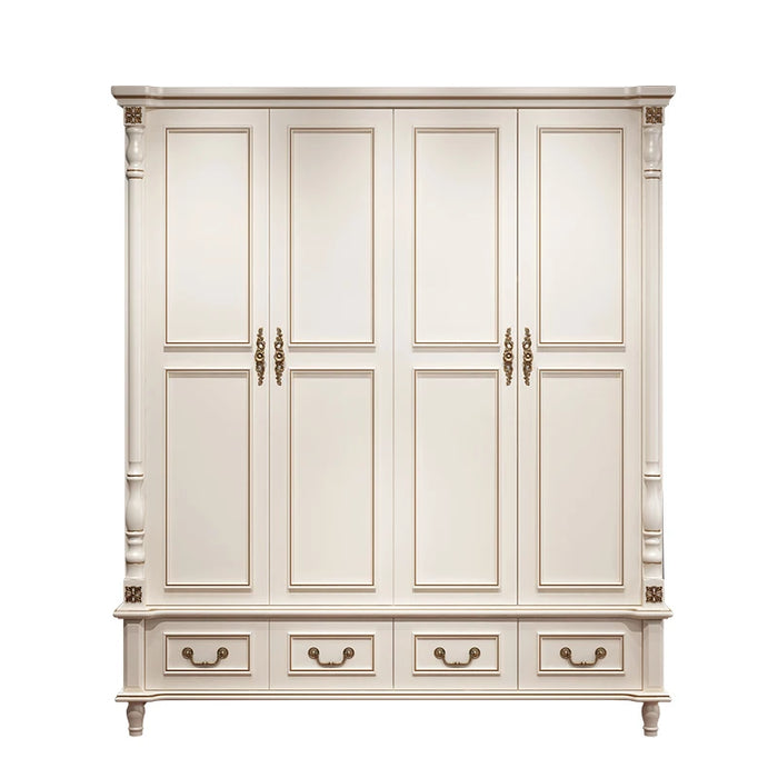 White Boho Wardrobe Display Upgrade Towel Organizer Design Wooden Floor Stand Shelves Closet Bedroom Kledingkast Home Furniture