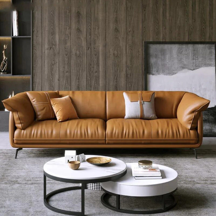 Modern Minimalist Living Room Leather Sofa Apartment Furniture Set Combination Wtih Customzied Color Sofa De Canto Furniture