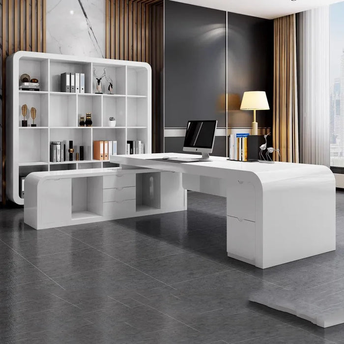 White Conference Office Desk Computer Executive Art Drafting Studio Office Desk Workbench Escritorio Gaming Luxury Furniture
