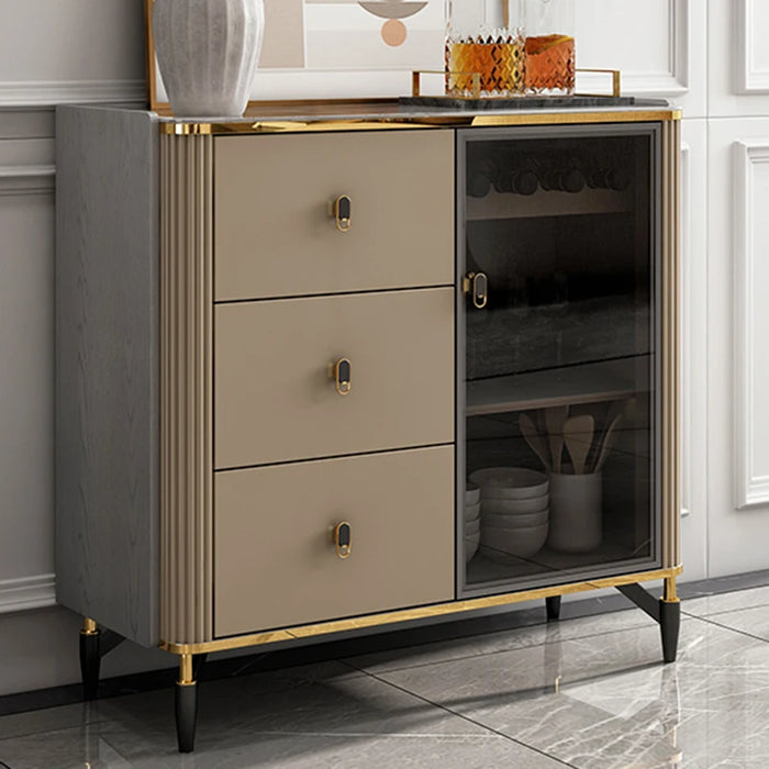 Chinese Corner Sideboard Nordic Rustic Dining Shelves Modular Luxury Sideboard Storage Szafka Kuchenna Farmhouse Furniture HDH