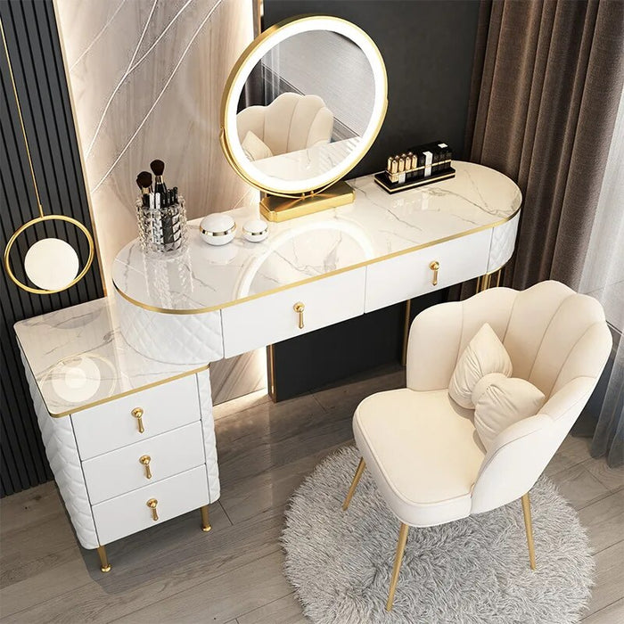 Dressing Table Bedroom Makeup Table Storage Cabinet Home Furniture Bedroom Furniture Dressers for Bedroom Vantiy with Mirror