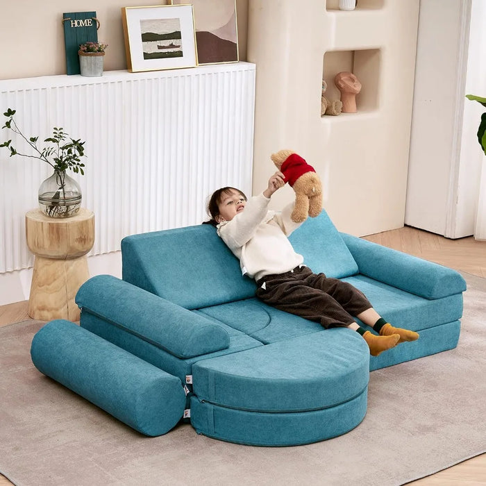 Couch 14PCS Luxury, Floor Sofa Modular Furniture for Adults,Kids, Modular Foam Play Couch Sectional Sofa