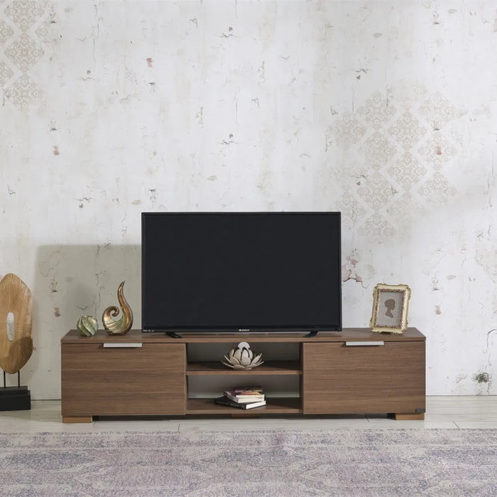 Mid-Century TV Stand for TVs with Two Door, Modern TV Console for Living RoomTV Table Home Furnishings