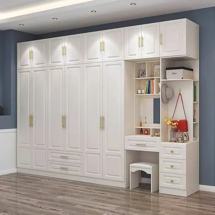 Divider Entry Wardrobe Gold Handles Hanging Rail Storage Unique Wardrobe Essentials Women Bedroom