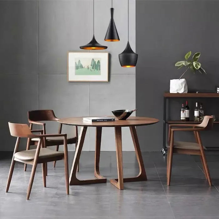 Newclassic Round Dining Table Onement Solid Wood Balcony Side Table Coffee Entryway Modern Table De Bistro Kitchen Furniture