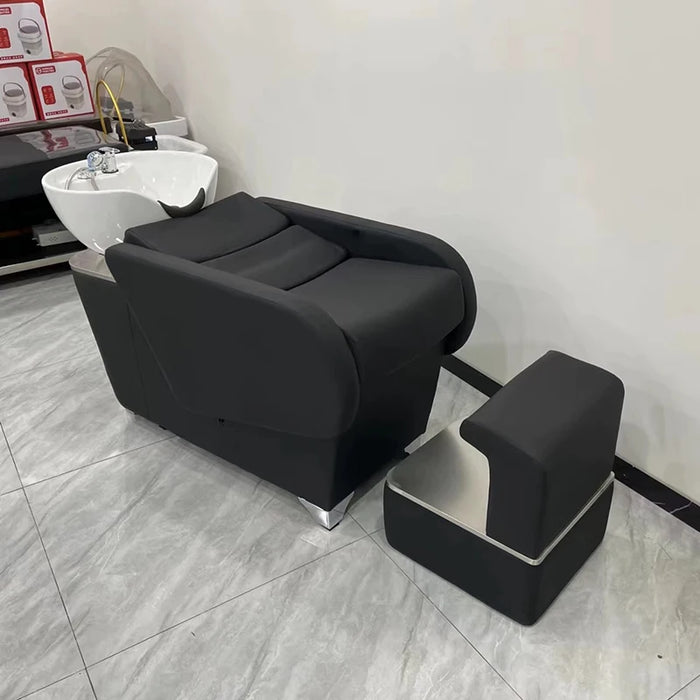 Ergonomics Lounge Shampoo Bed Comfort Massage Beauty Salon Head Spa Equipment Barber Shop Massageador Salon Equipment LJ50SC