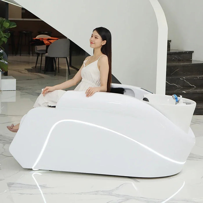 Hair Washing Chair Intelligent Professional Hairdressing Shampoo Bed Cosmetic Beauty Silla Peluqueria Hairsalon Furniture CY50XT