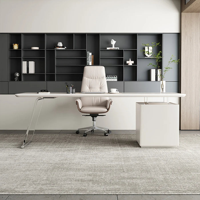 Acrylic Professional Office Desk Fashion Set Designer Studio Conference Wood Ideas Desk Tables Work Mesa De Computador Furniture