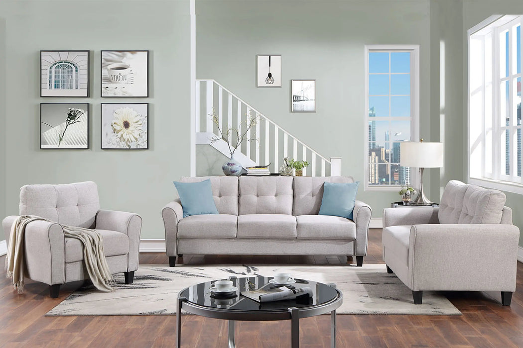 Modern Living Room Sofa Set Linen Upholstered Couch Furniture for Home or Office ,1+2+3-Seat,