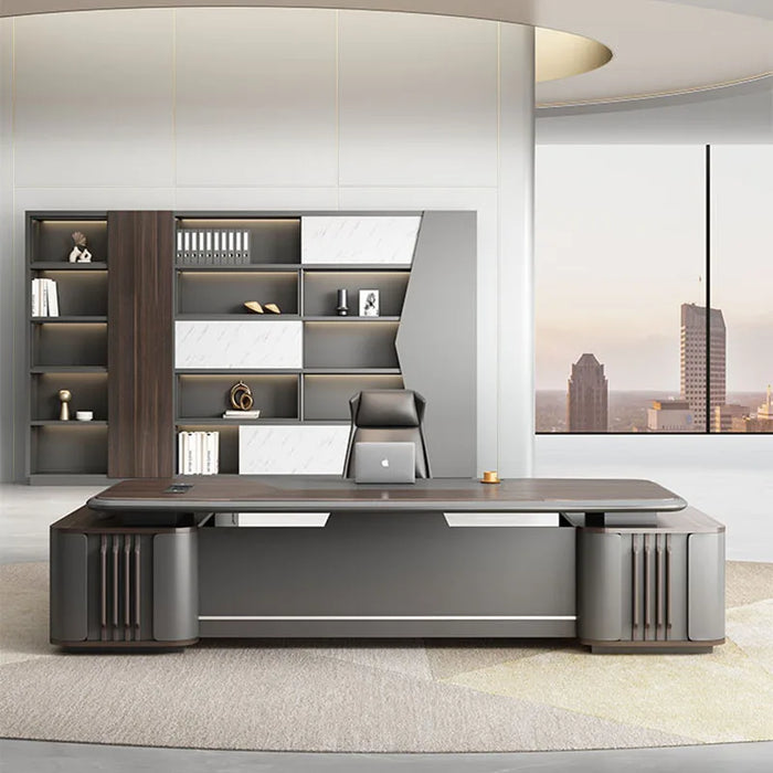 Standing Reception Office Desk Luxury European Mid Century Legs Computer Desks Floor Executive Mesa De Escritorio Furnitures