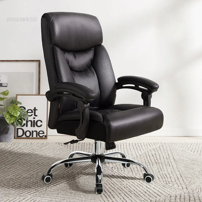 Nordic Modern Office Chairs Relaxing Soft Cushion Lift Swivel Office Chair Backrest Armchair Sillas Oficina Bedroom Furniture