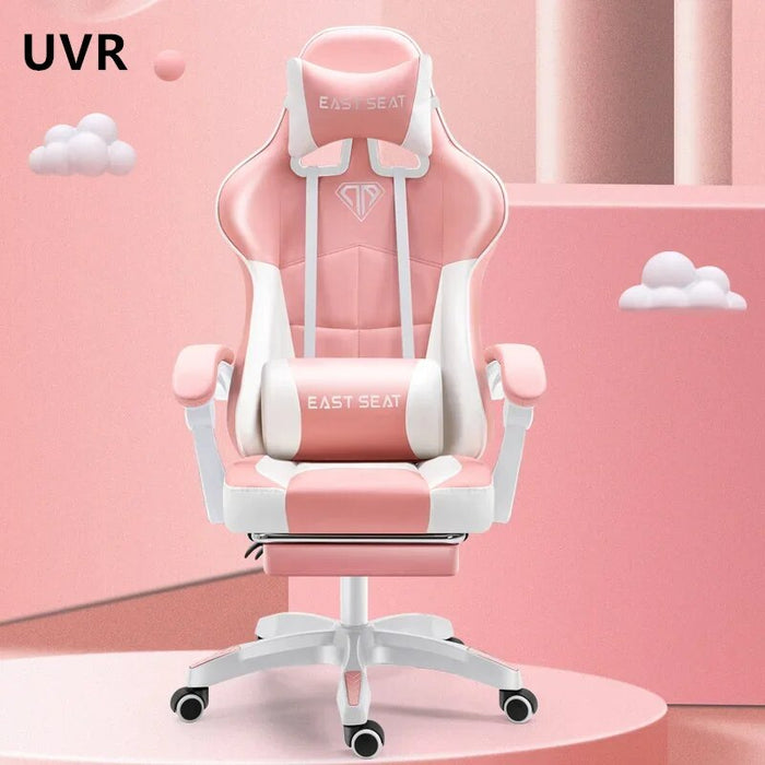 Lounges High-quality Home Girls Gaming Chair Ergonomic Reclining Office Leather Co Mfortable Sillas De Oficina Home Furniture