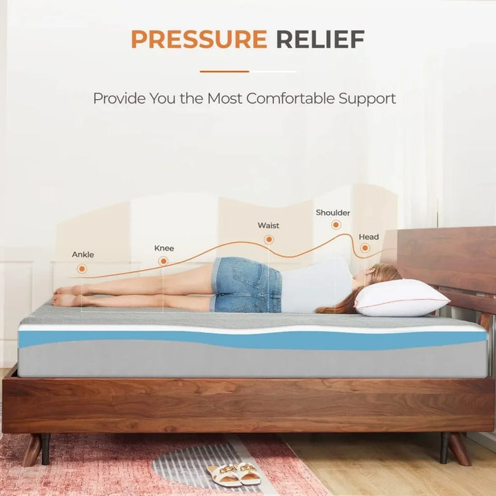 Sweetnight Memory Foam Mattress, 12 Inch Queen-Size Mattress in a Box