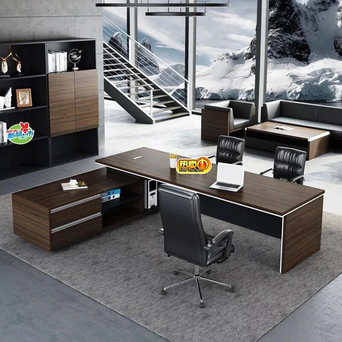 Office furniture boss desk president table simple modern manager desk supervisor desk fashion table chair combination