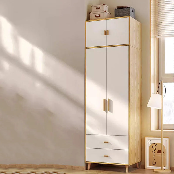 White Wood Wardrobe Storage Partition Organizer Bedroom Wardrobe Free Shipping Rangement Chambre Space Saving Furniture