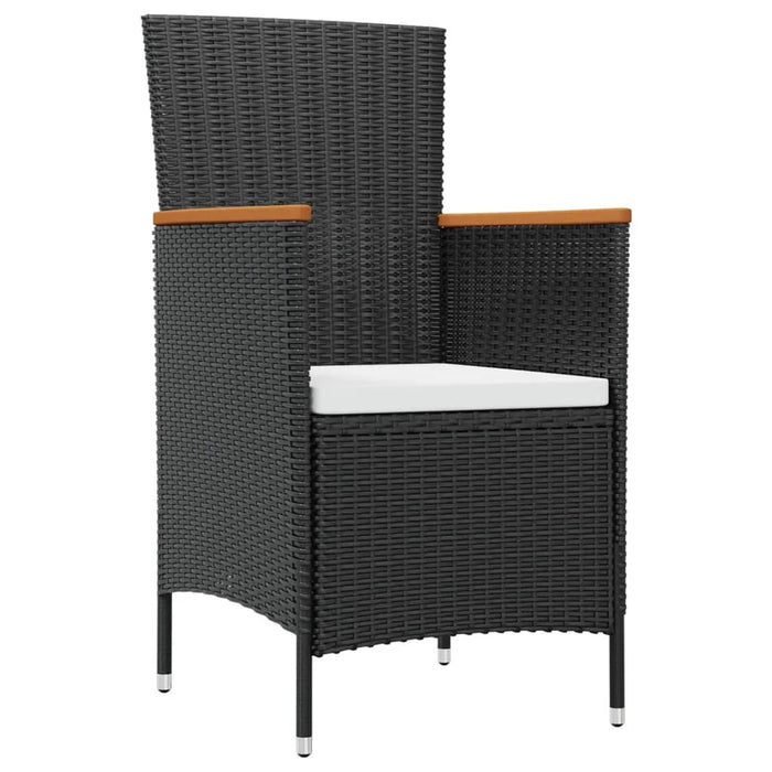 7 Piece Patio Dining Set with Cushions Poly Rattan A Outdoor Table and Chair Sets Outdoor Furniture Sets