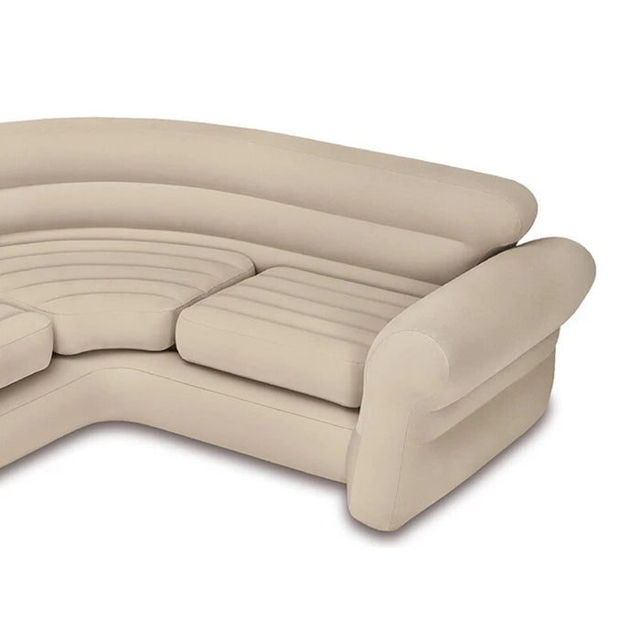 INTEX 68575 Sofa Set Furniture Luxurious Inflatable Furniture Living Room Inflatable Chair Sturdy Corner Lounge Inflatable Sofa